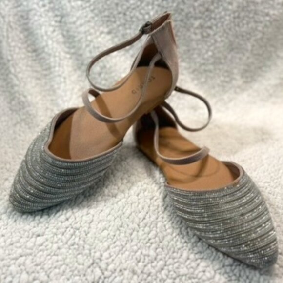 Torrid Sparkly D'Orsay Flats - special occasion glam meets functional comfort - Picture 1 of 11